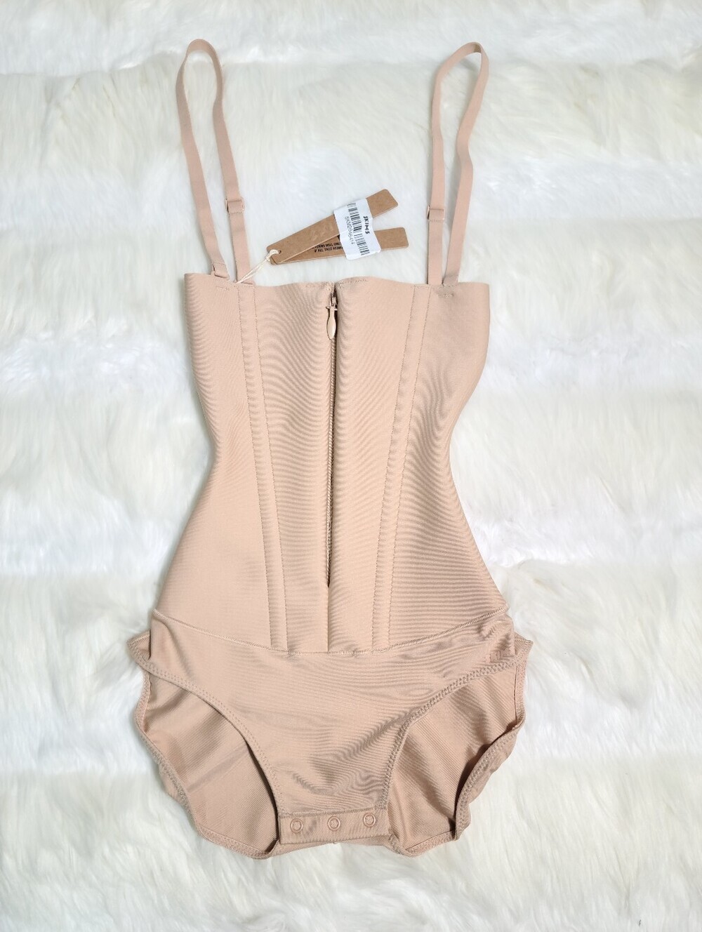 SKIMS Body Core Sculpt Waist Cincher Butt Lifting Brief Cream Clay XXS NEW